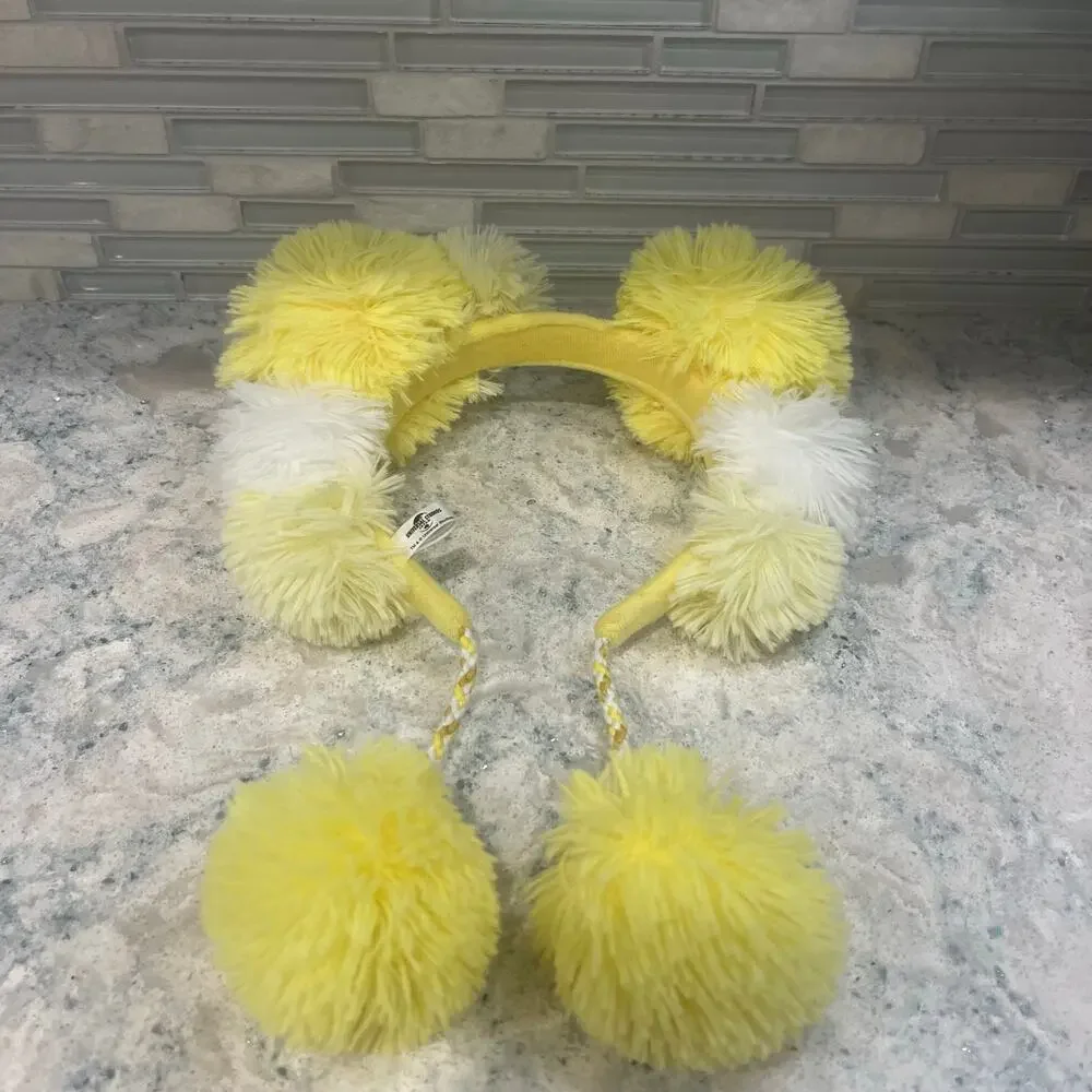 USJ Sesame Street Big Bird Pom Pom Plush Headband Universal Studios Japan Rare